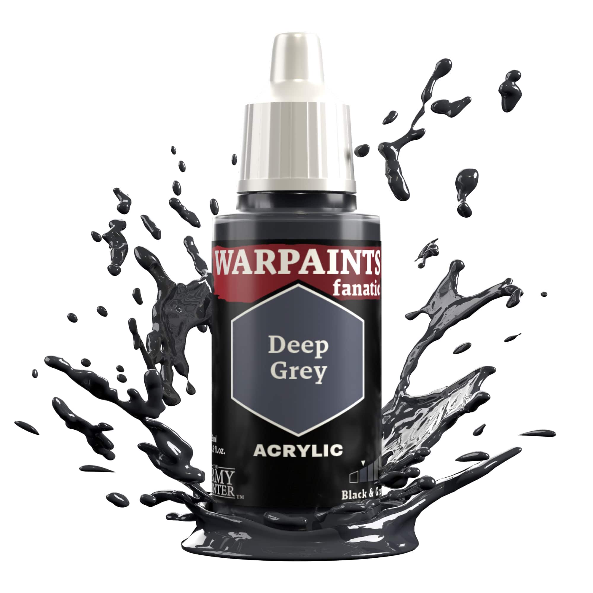 Army Painter Warpaints Fanatic: Deep Grey (6)