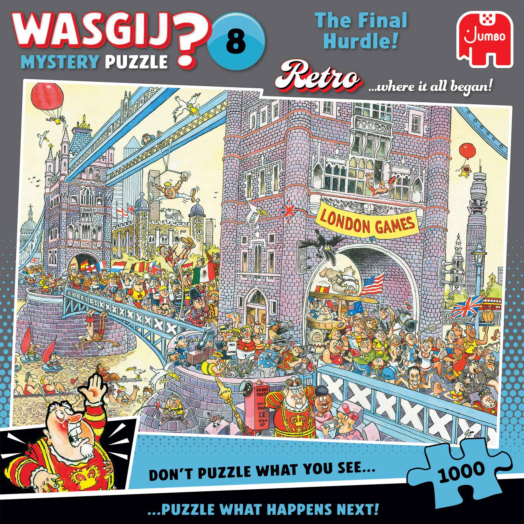 Wasgij Retro Mystery 8: Die letzte Hürde (1000 Teile)