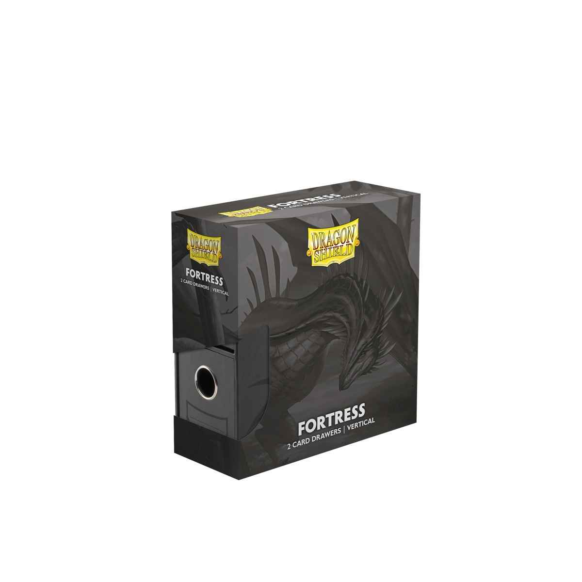 Dragon Shield: Fortress Card Drawers – 2- Vertical – Black