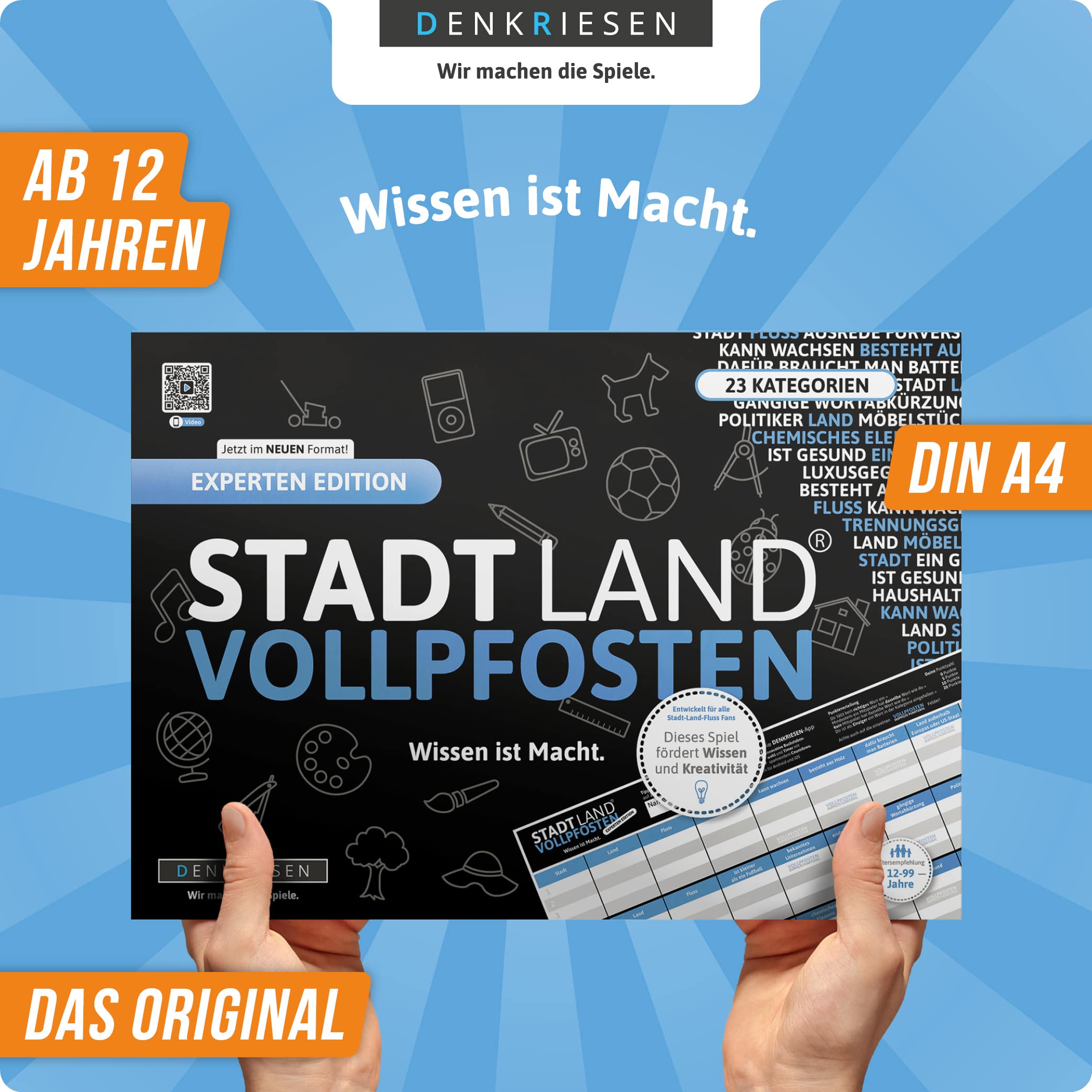 STADT LAND VOLLPFOSTEN – EXPERTEN EDITION - Wissen ist Macht. (DinA4-Format)