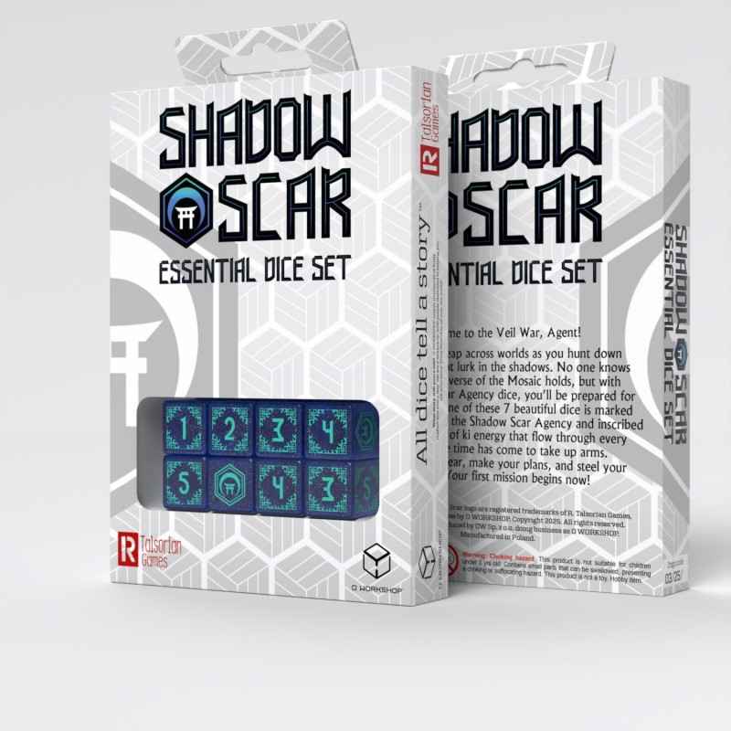 Shadow Scar Essential Dice Set: Blue&Turquise