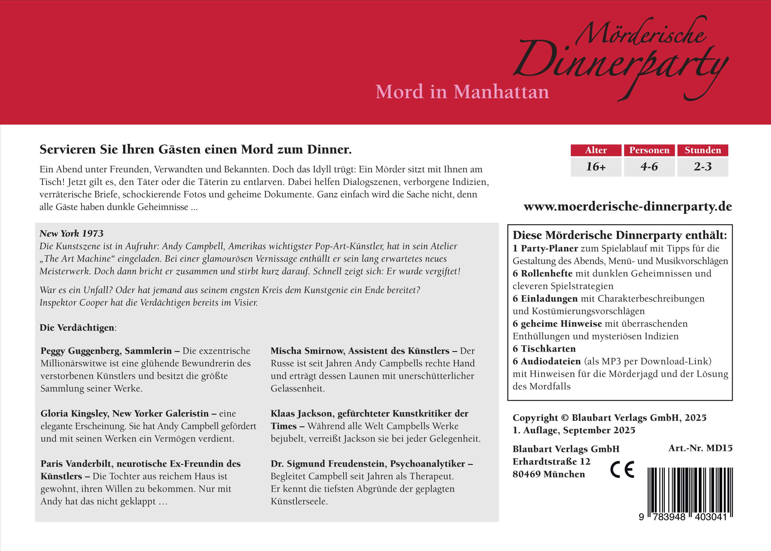 Mörderische Dinnerparty – Mord in Manhattan