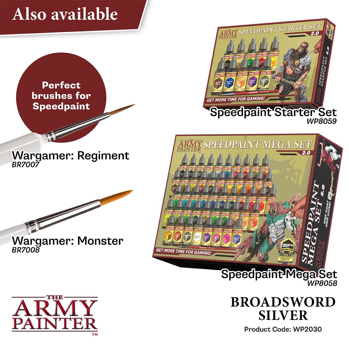 Army Painter Speedpaint 2.0: Broadsword Silver (6)