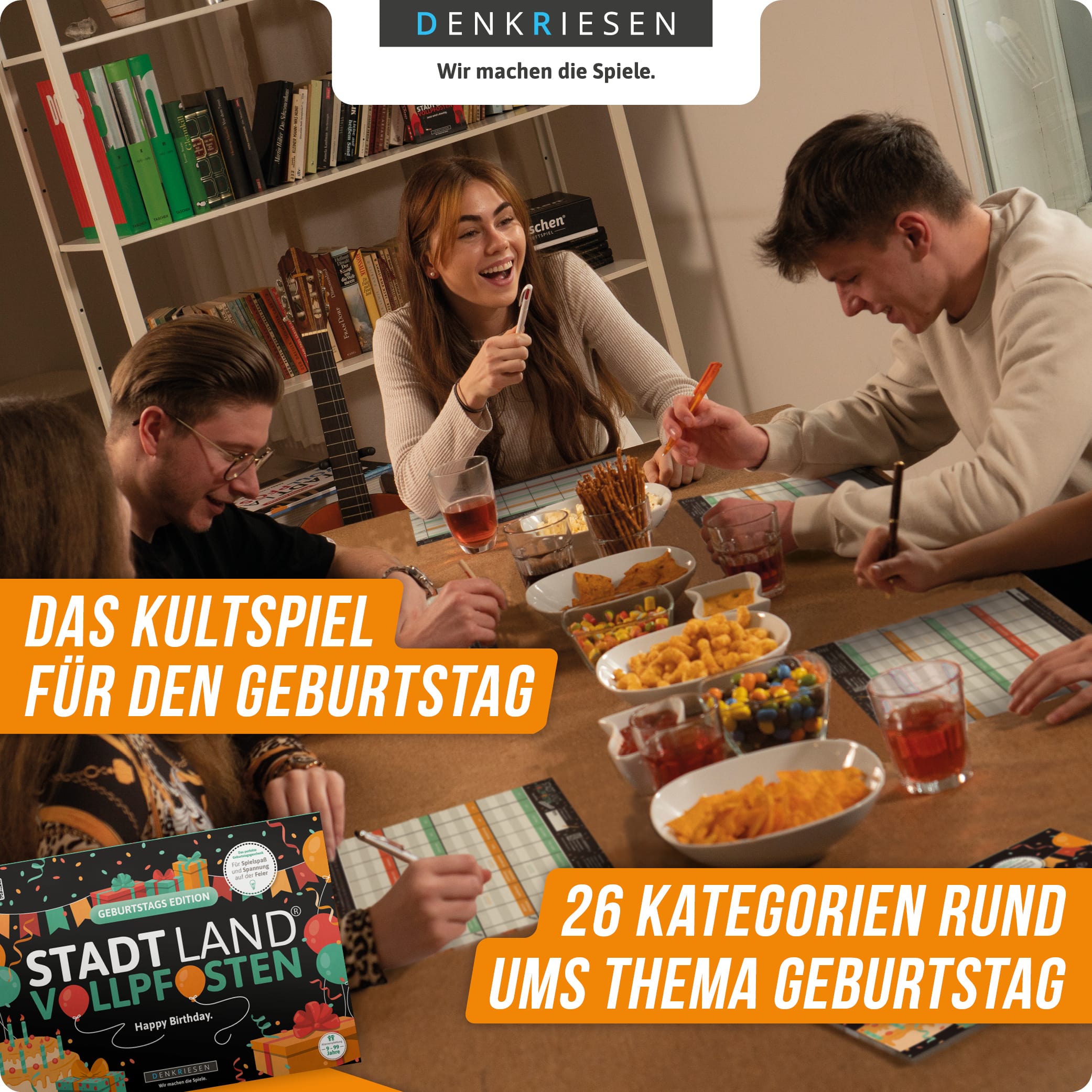 STADT LAND VOLLPFOSTEN – GEBURTSTAGS EDITION - Happy Birthday (DinA4-Format)