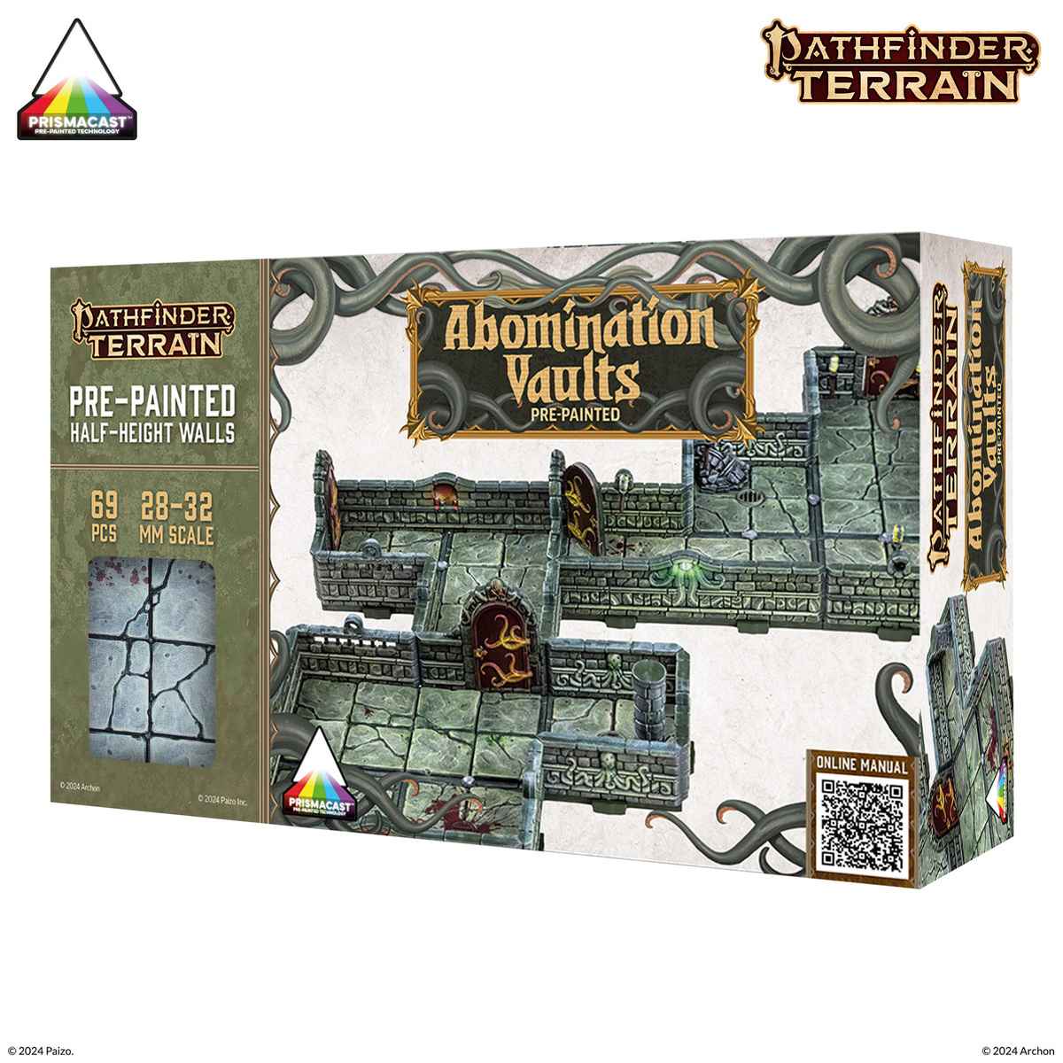 Dungeon&Lasers: Pathfinder Terrain: Abomination Vaults Pre-Painted