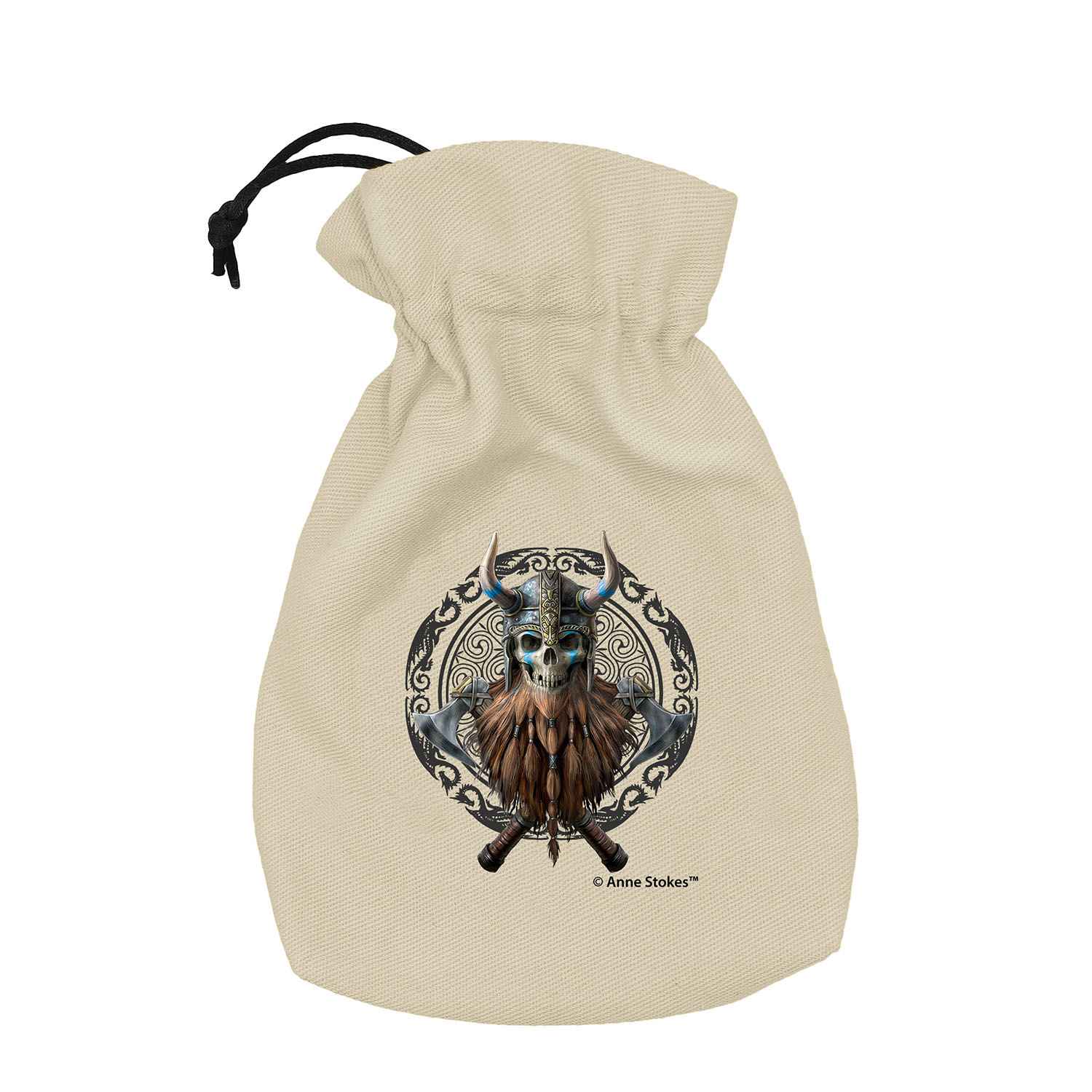 Anne Stokes Dice Pouch: Viking Skull