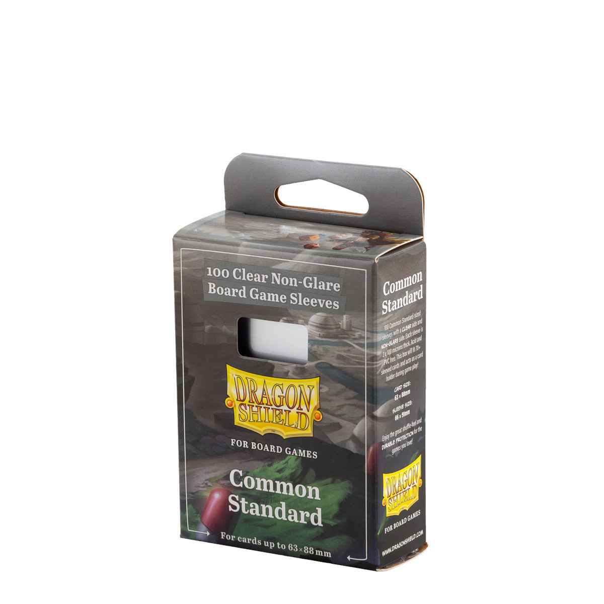 Dragon Shield: Board Game Sleeves Clear/NonGlare – Common Standard (100)