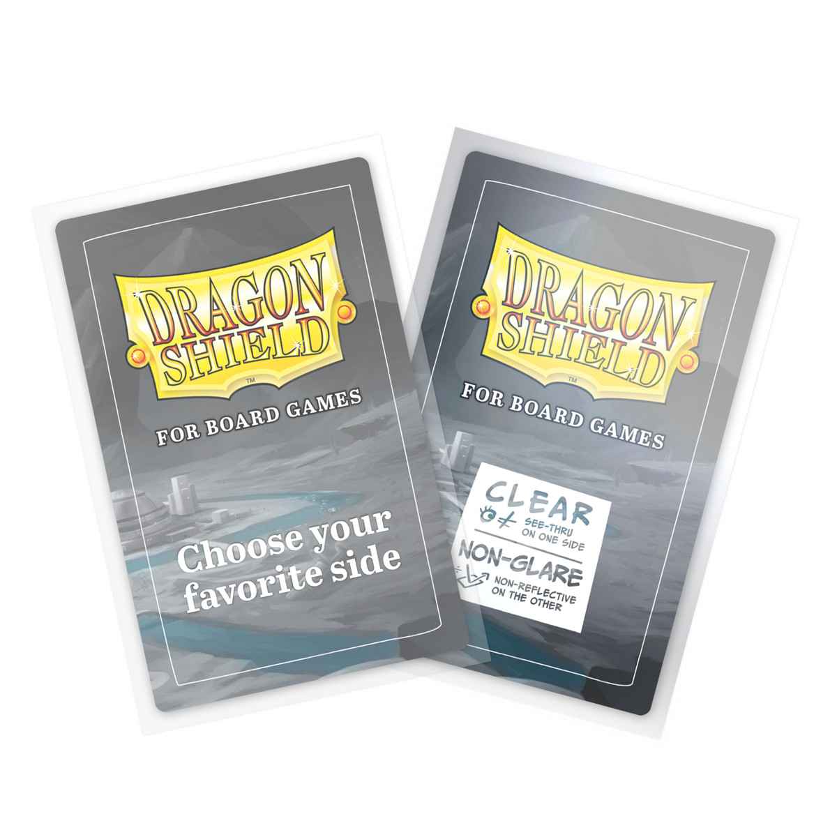 Dragon Shield: Board Game Sleeves Clear/NonGlare – American Standard (100)