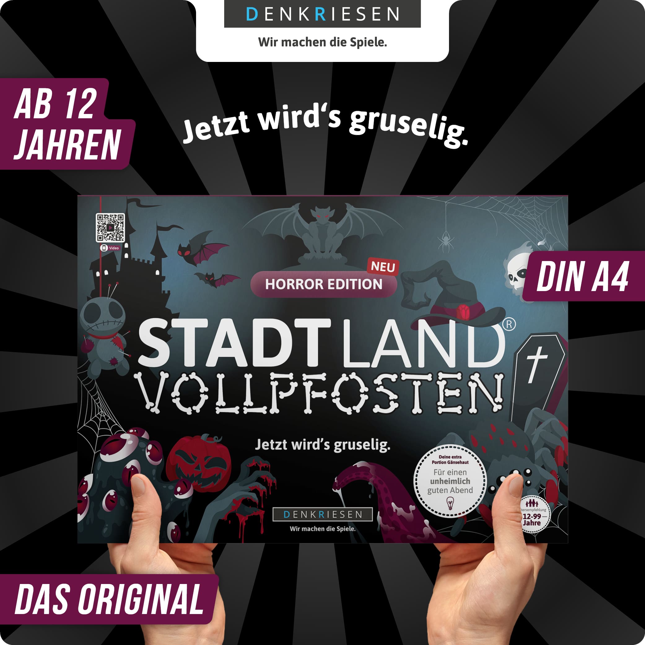 STADT LAND VOLLPFOSTEN – HORROR EDITION - Jetzt wird’s gruselig (DinA4-Format)
