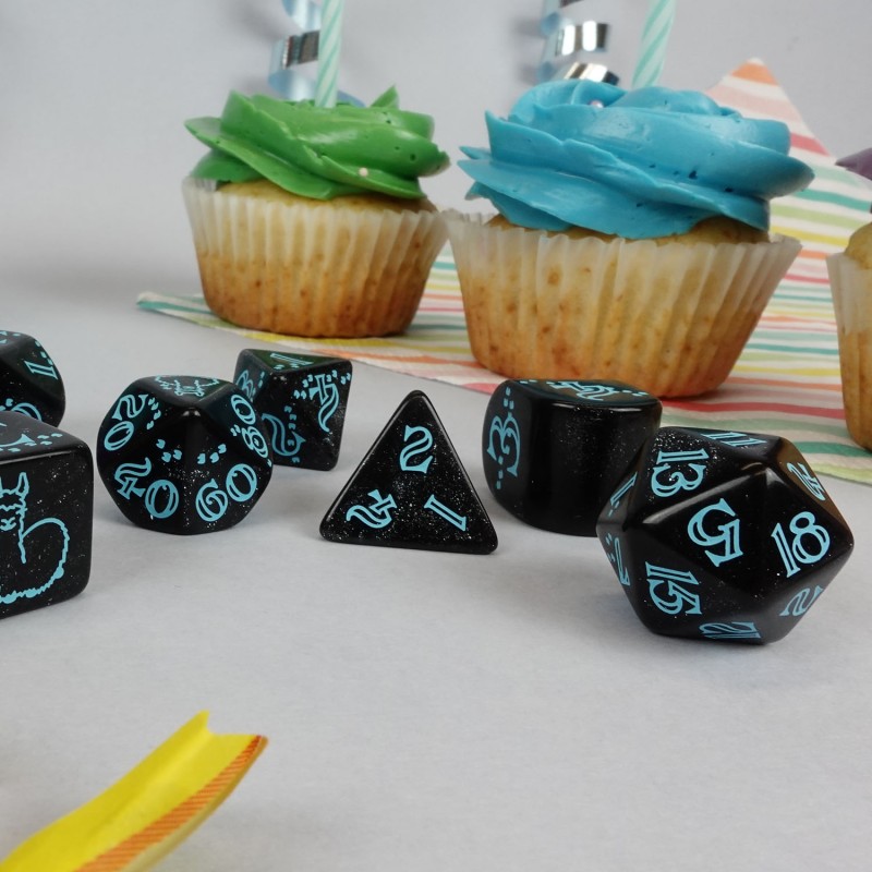 Q-Workshop 20 Years: Llama Dice Set (8)