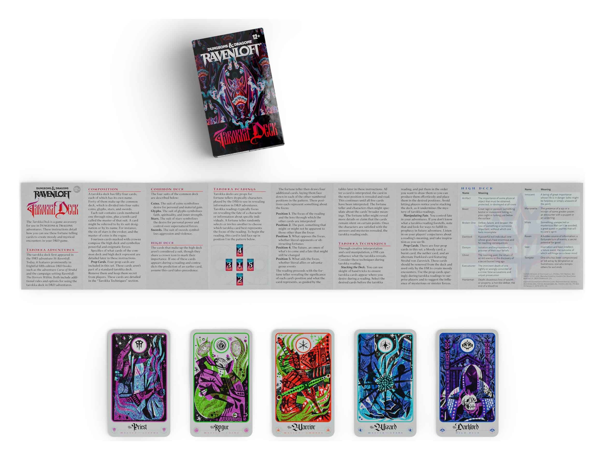 D&D: RPG Ravenloft: The Horrors Within Tarokka-Deck (englisch)