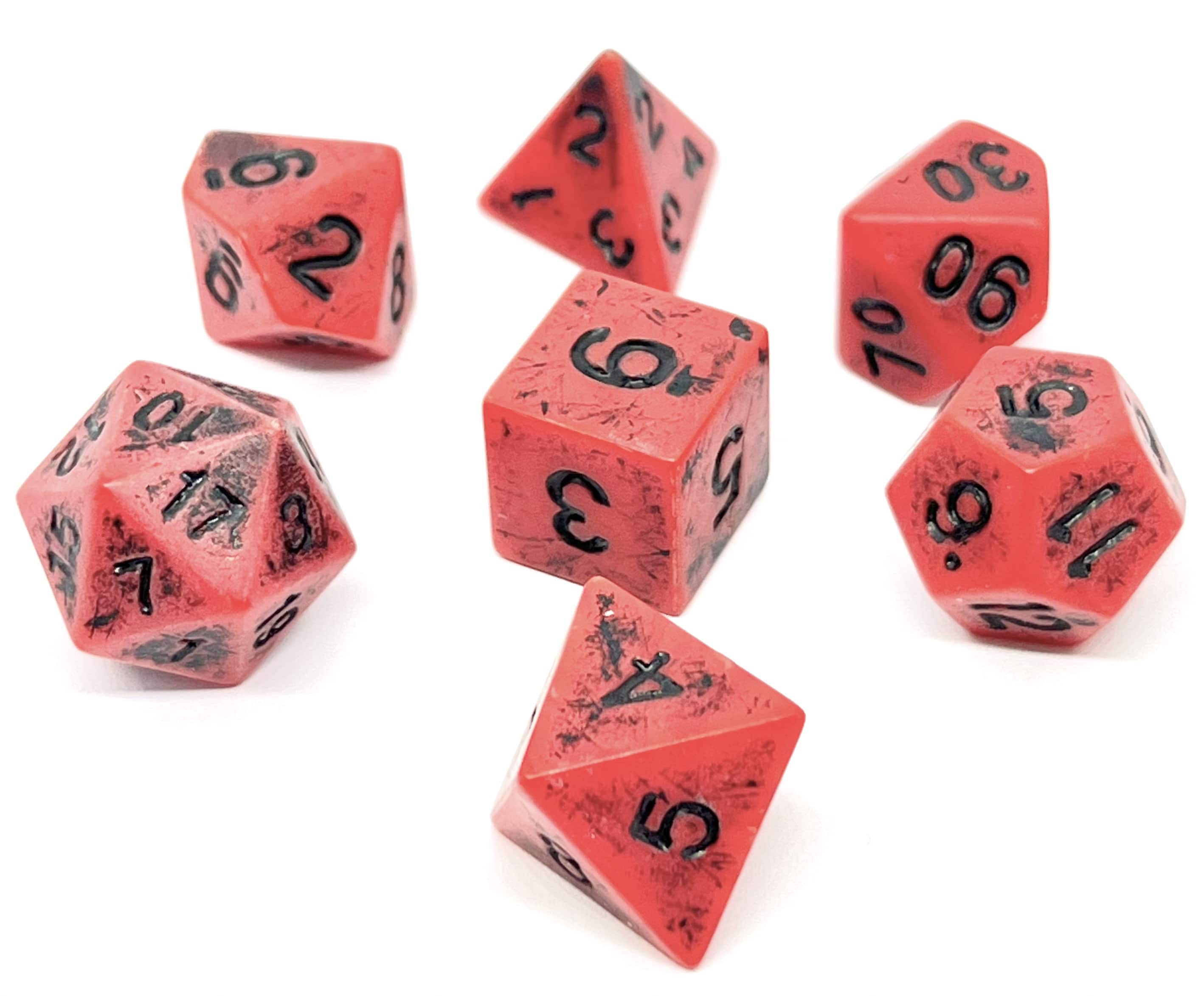 Würfelset Antique: Red (7)