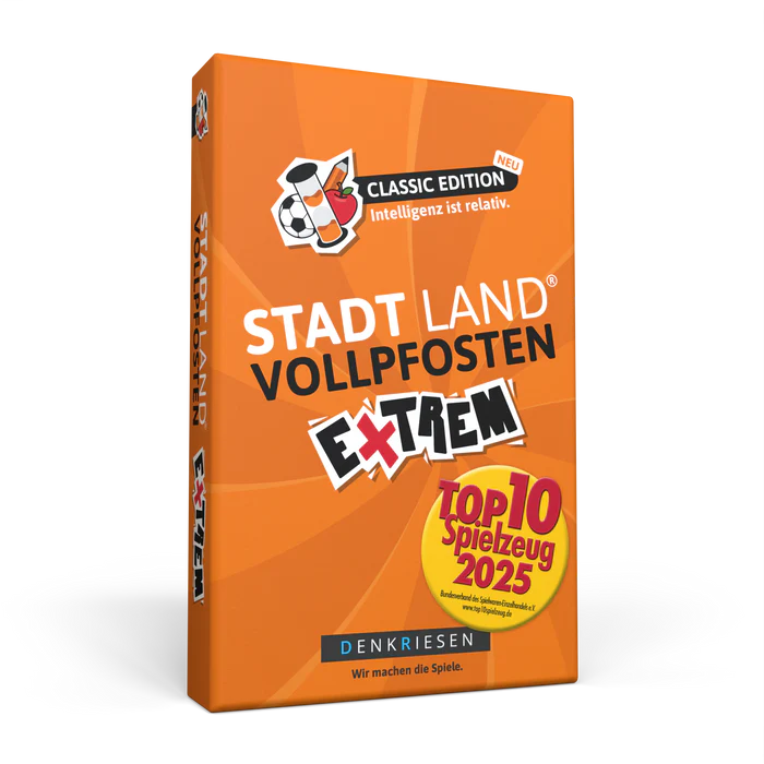 Stadt Land Vollpfosten Classic Edition – "Intelligenz ist relativ."  | Extrem