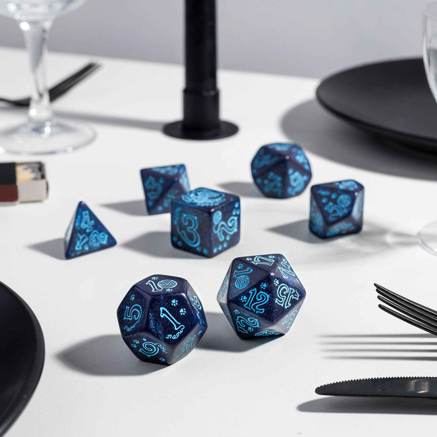 Jumbo Cats Dice Set: River