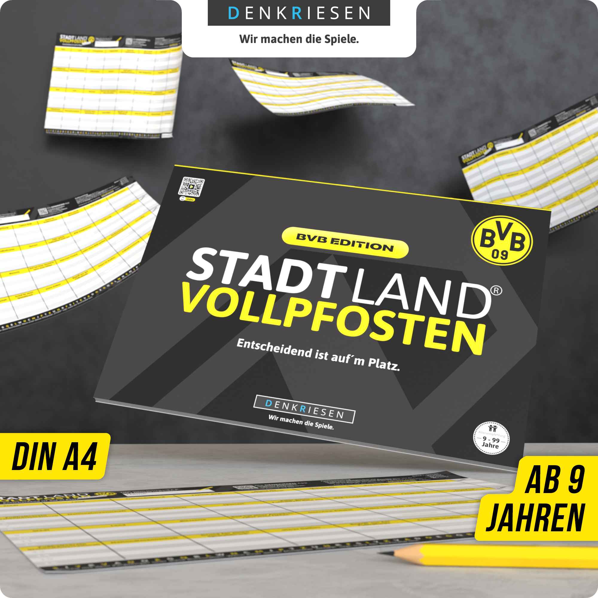 STADT LAND VOLLPFOSTEN – BVB EDITION - "Entscheidend ist auf'm Platz." - A4