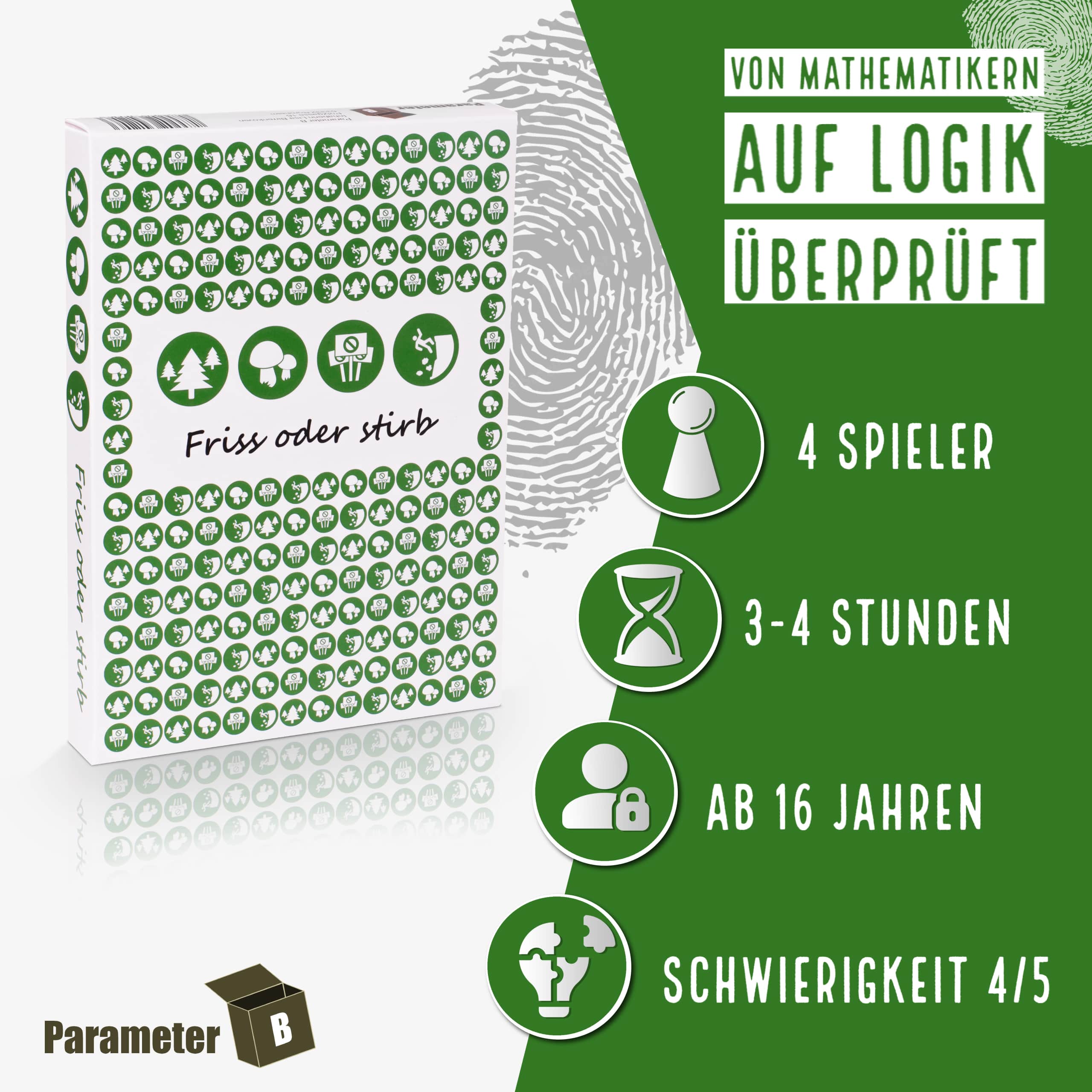 Friss oder stirb – Krimi-Dinner Spiel für 4 Personen