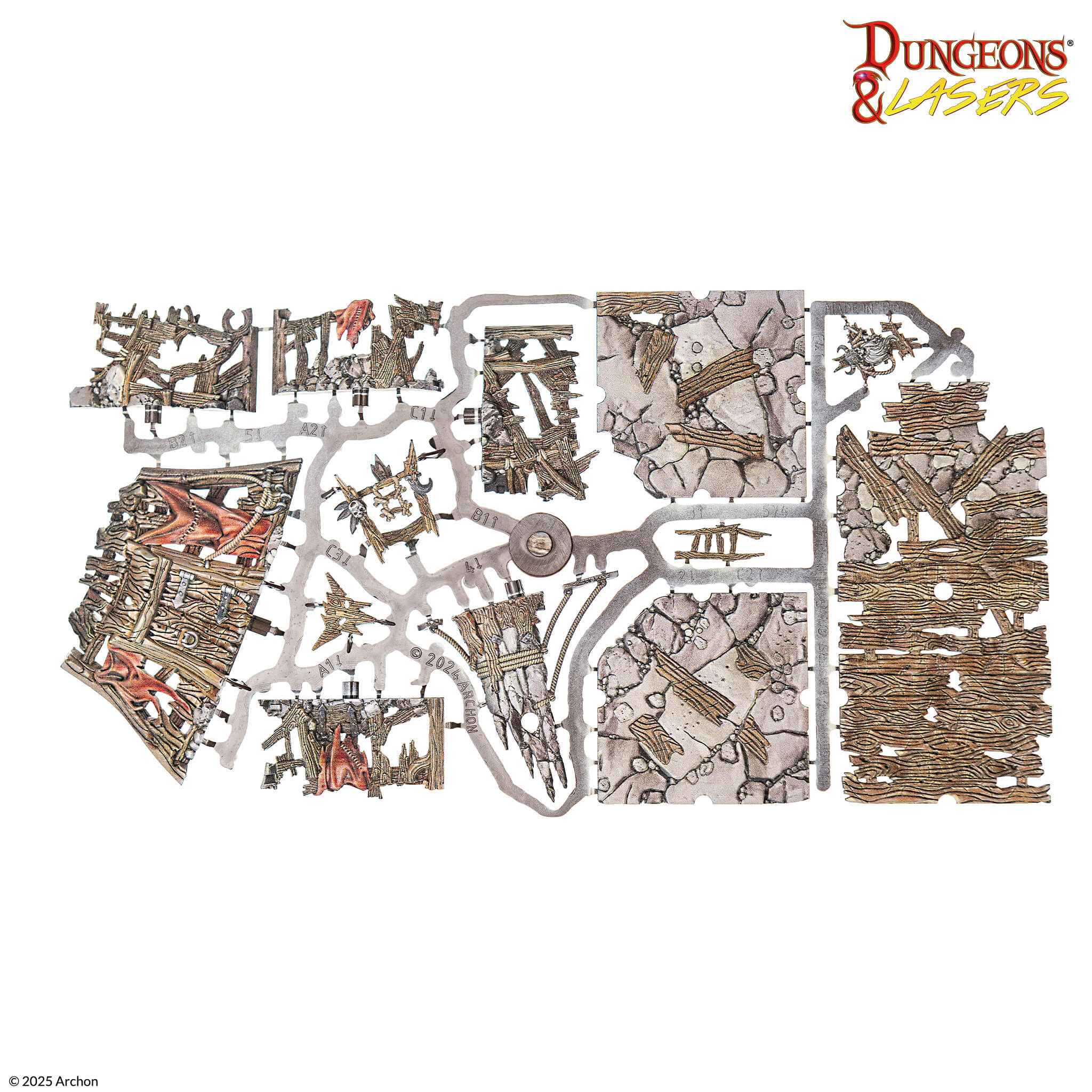 Dungeon&Lasers: Goblin Lair: Pre-Painted