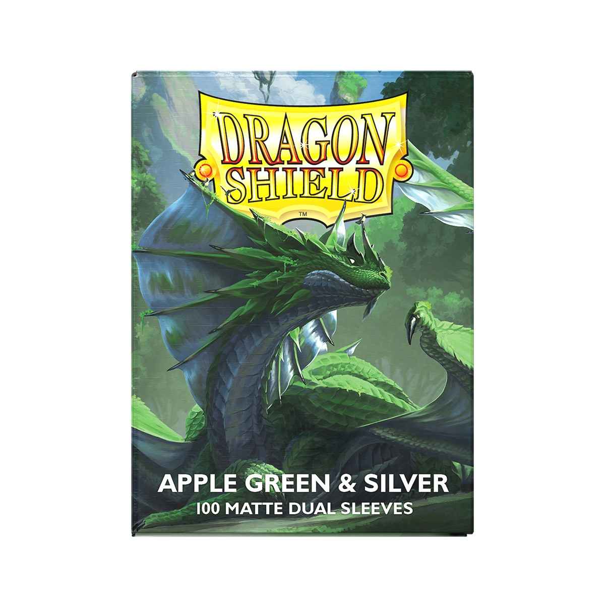Dragon Shield: Matte – Dual Apple Green & Silver(100)