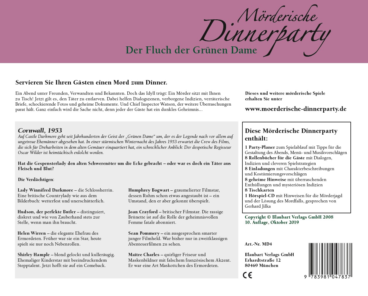 Mörderische Dinnerparty – Der Fluch der Grünen Dame