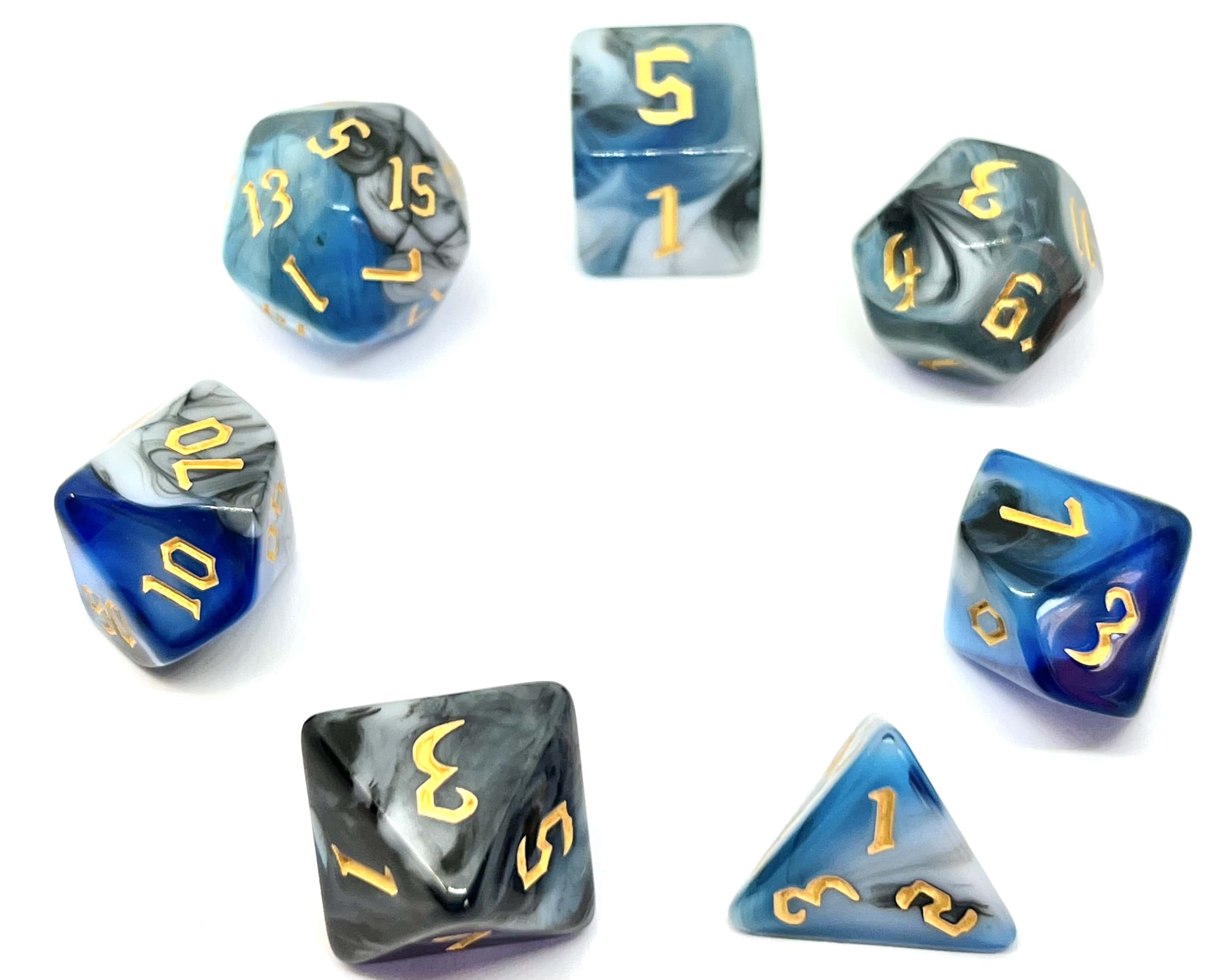 Würfelset: Blue Warrior (7)