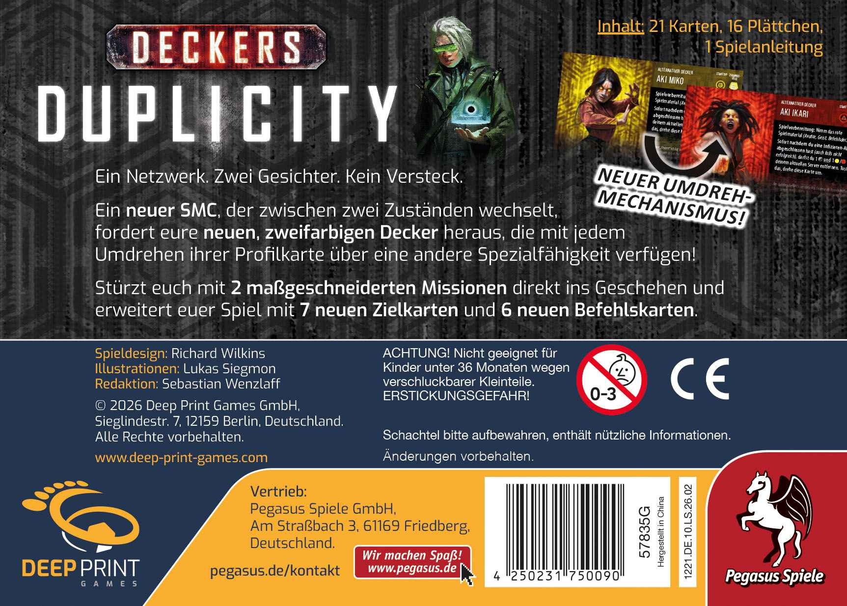 Deckers: Duplicity [Erweiterung] (Deep Print Games)