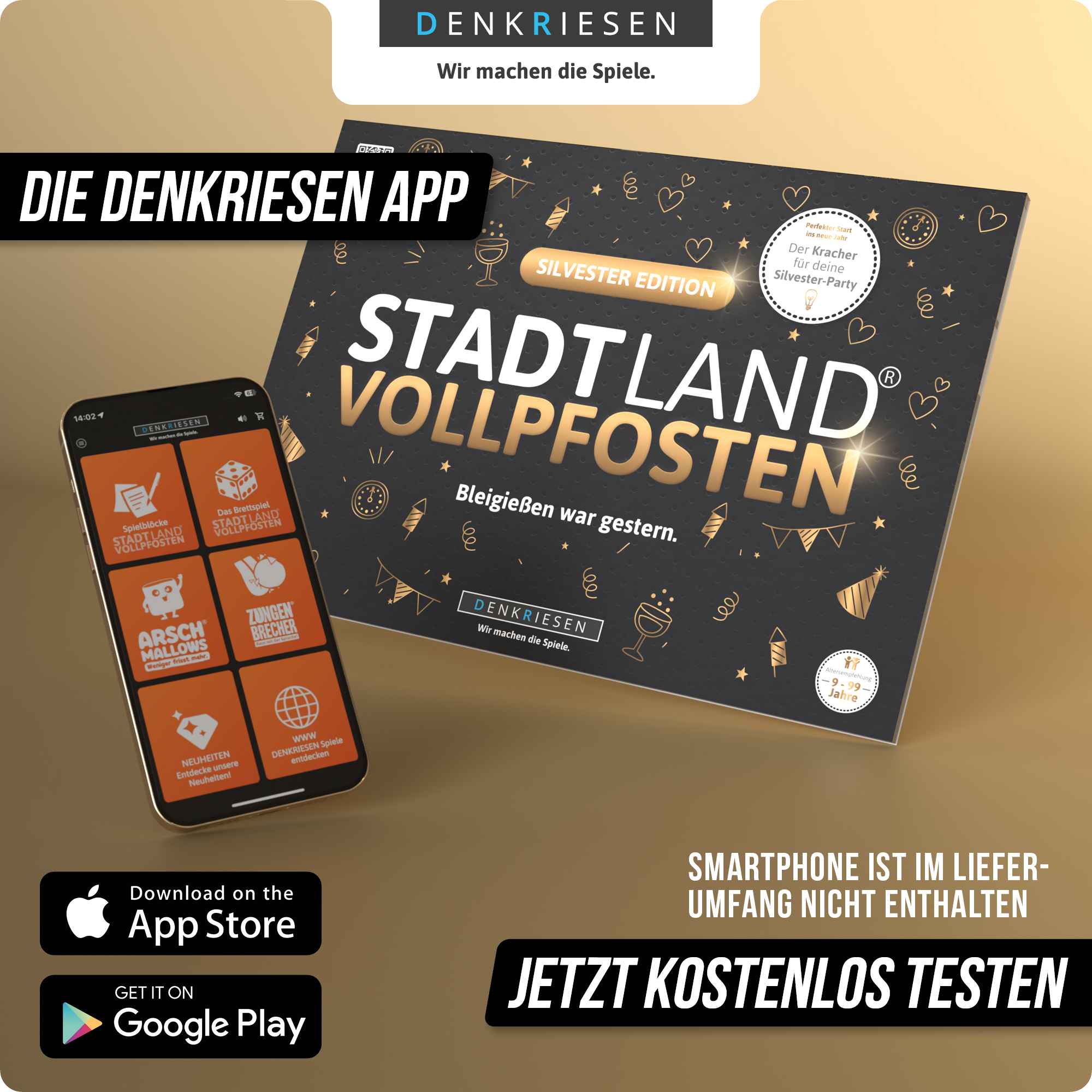 STADT LAND VOLLPFOSTEN – SILVESTER EDITION - "Bleigießen war gestern." - A4