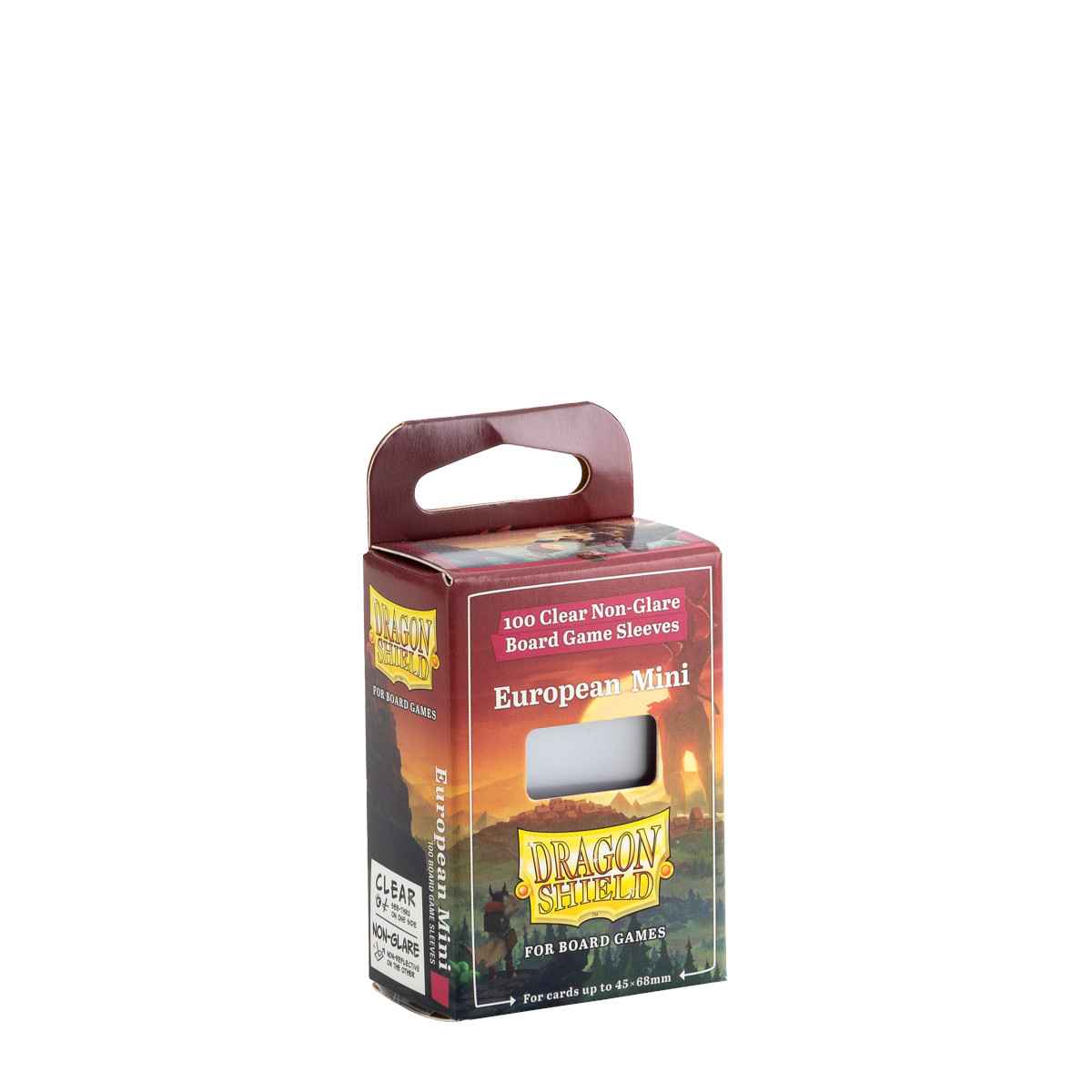 Dragon Shield: Board Game Sleeves Clear/NonGlare – European Mini (100)