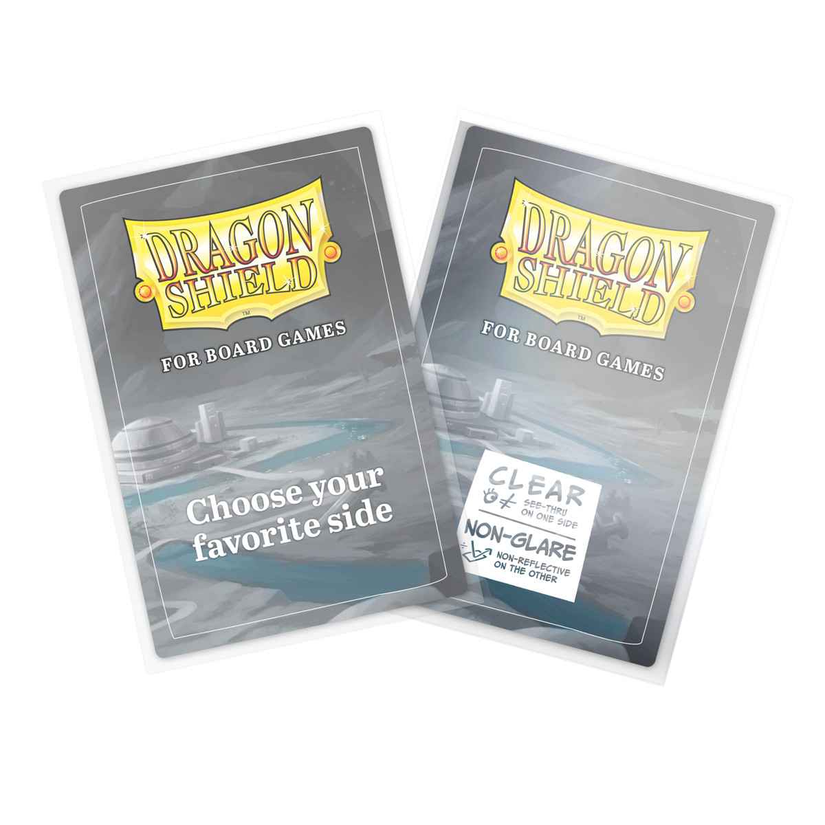 Dragon Shield: Board Game Sleeves Clear/NonGlare – Oversize (100)