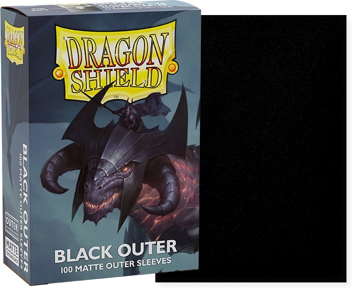 Dragon Shield: Outer Sleeves - Black (100)