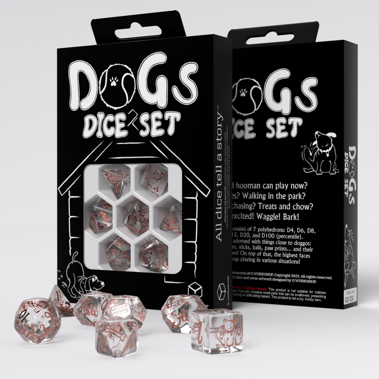 DOGS Dice Set: Bubbles (7)