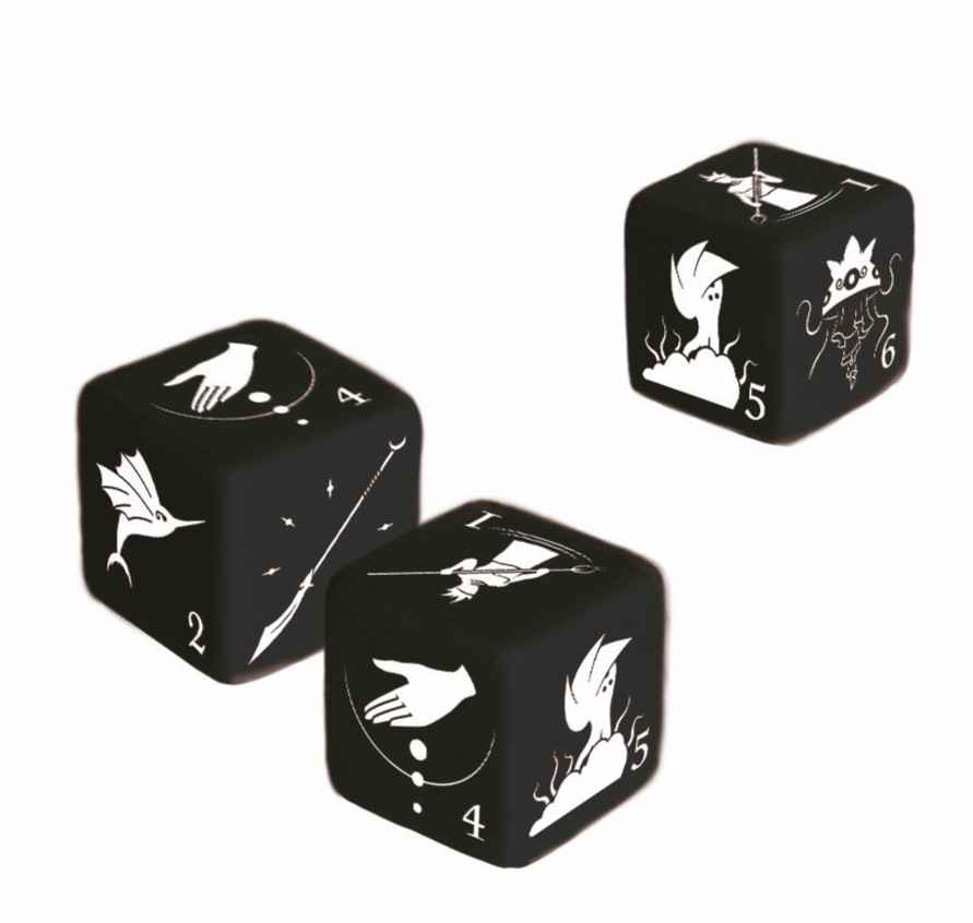 DiceWar – Dawn of Awakening (schwarz)Würfelset