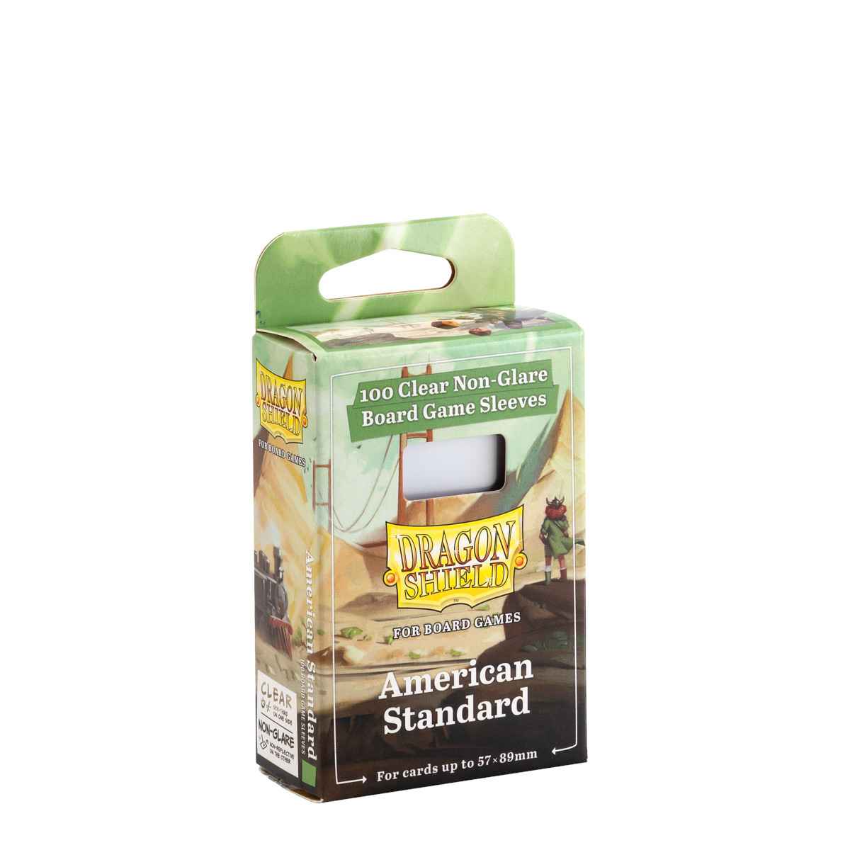 Dragon Shield: Board Game Sleeves Clear/NonGlare – American Standard (100)