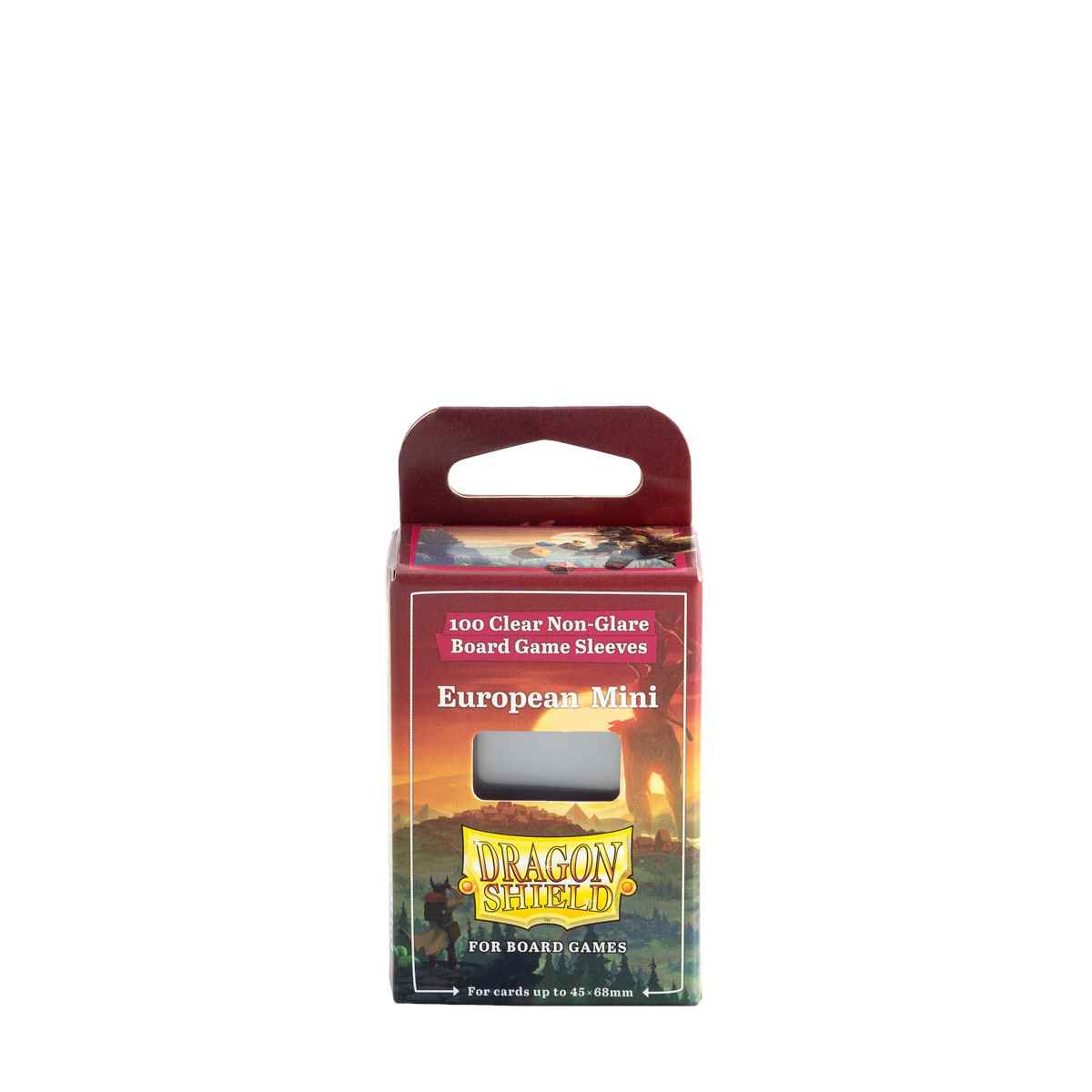 Dragon Shield: Board Game Sleeves Clear/NonGlare – European Mini (100)