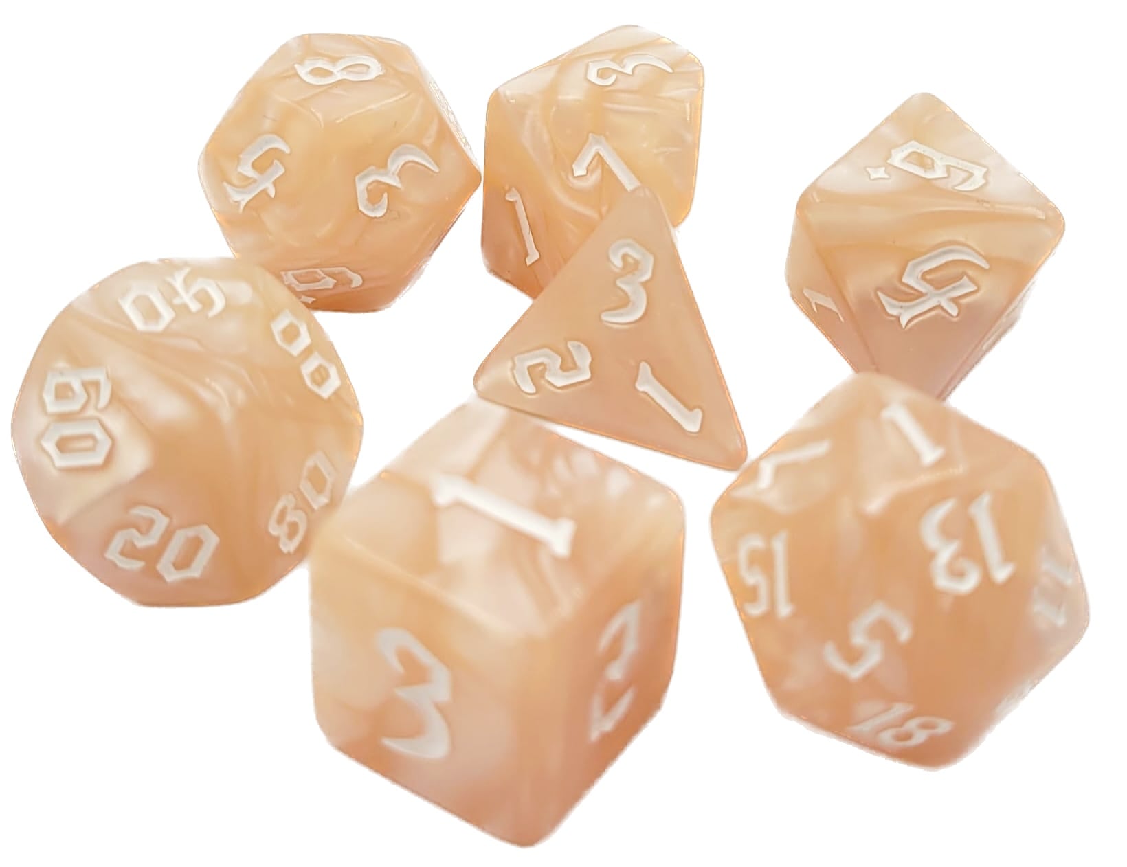 Würfelset Pearl: Beige (7)