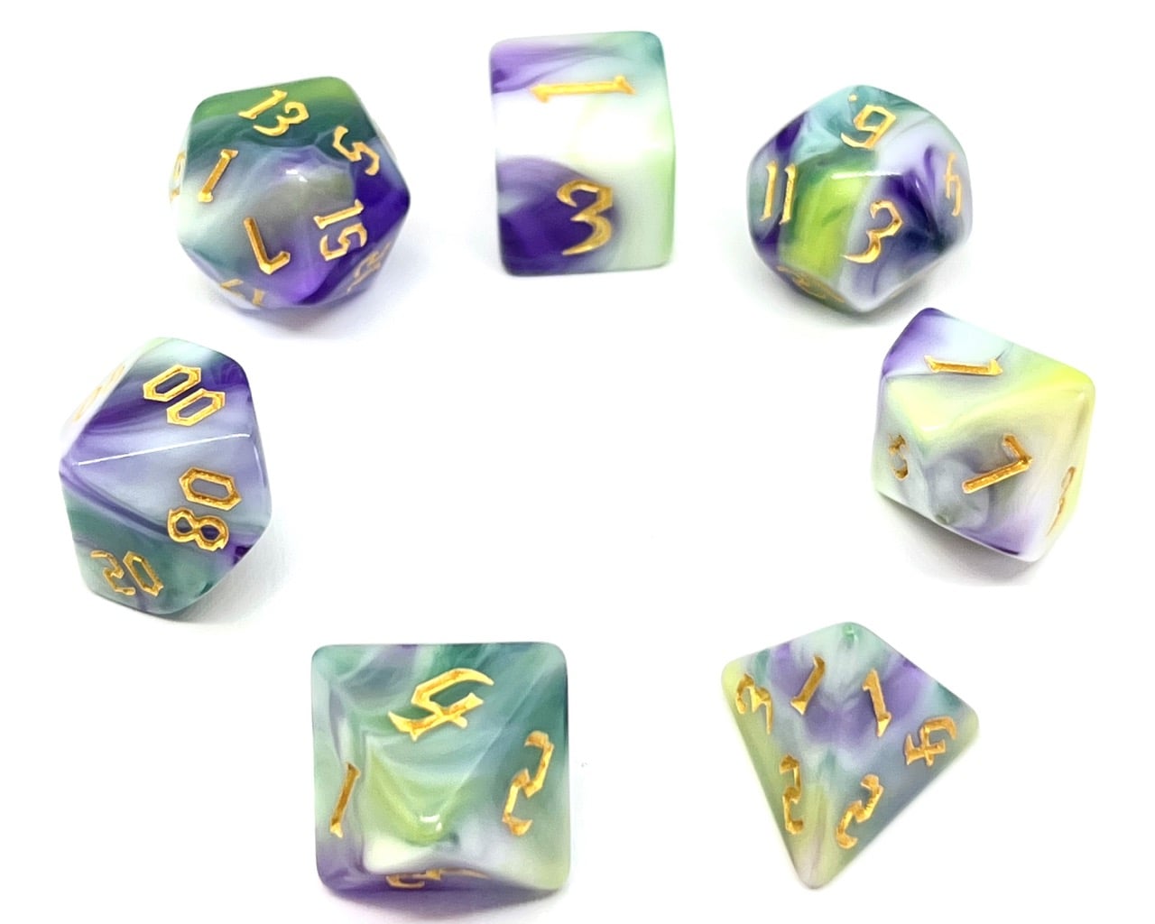 Würfelset: Siberian Iris (7)