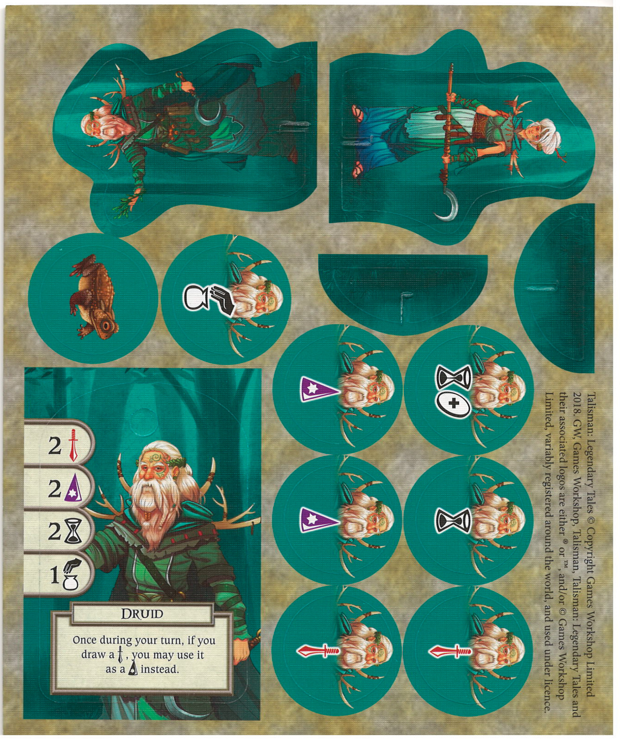 Talisman Legendary Tales: Druid Character Pack
