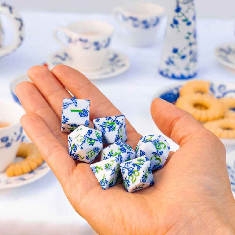 Full Art Dice Set: Porcelain