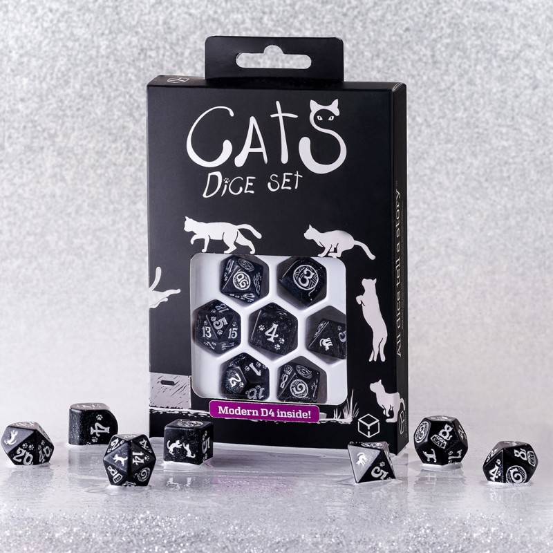 Cats Modern Dice Set: Waffle (7)