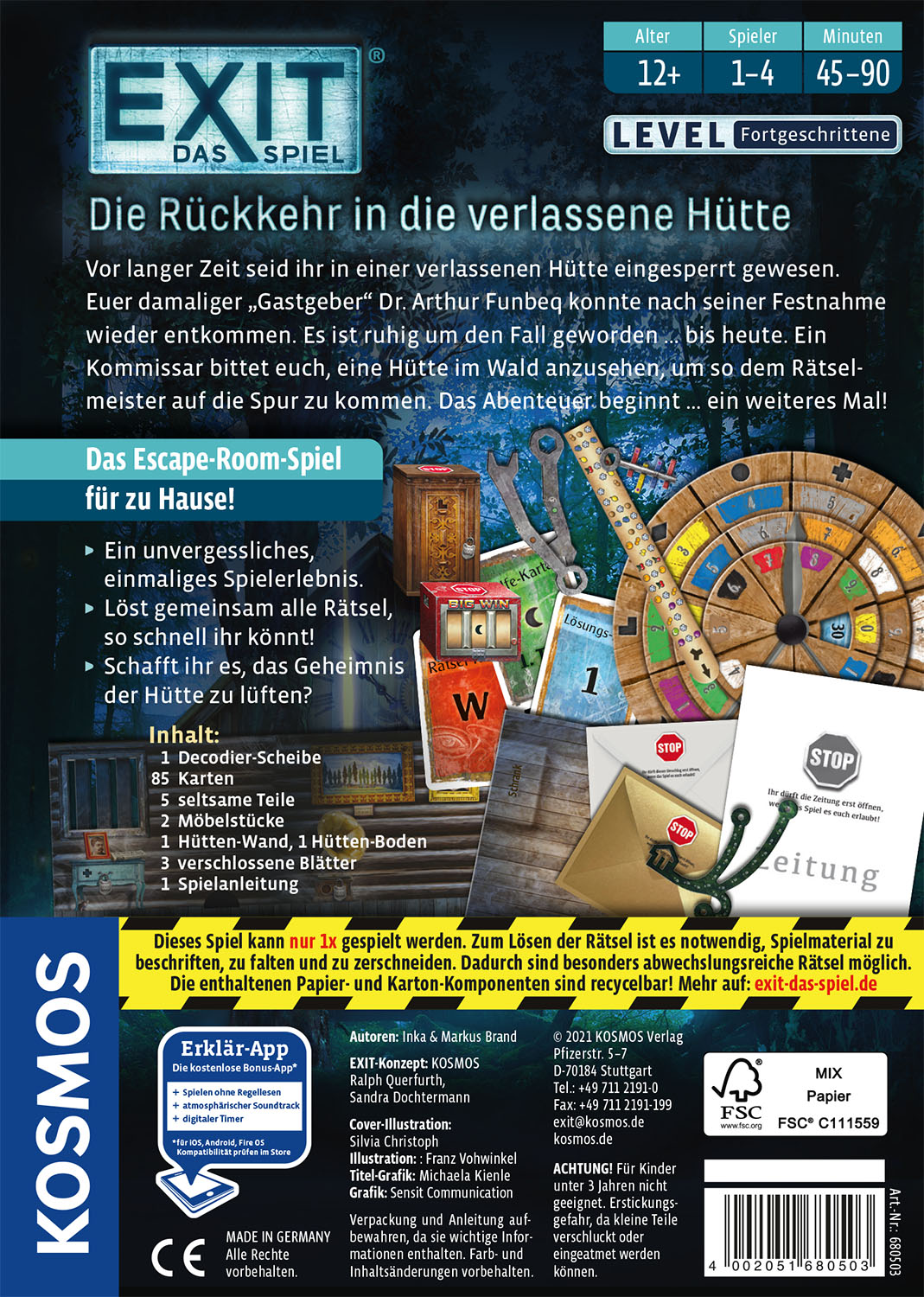 EXIT – Das Spiel: Die Rückkehr in die verlassene Hütte