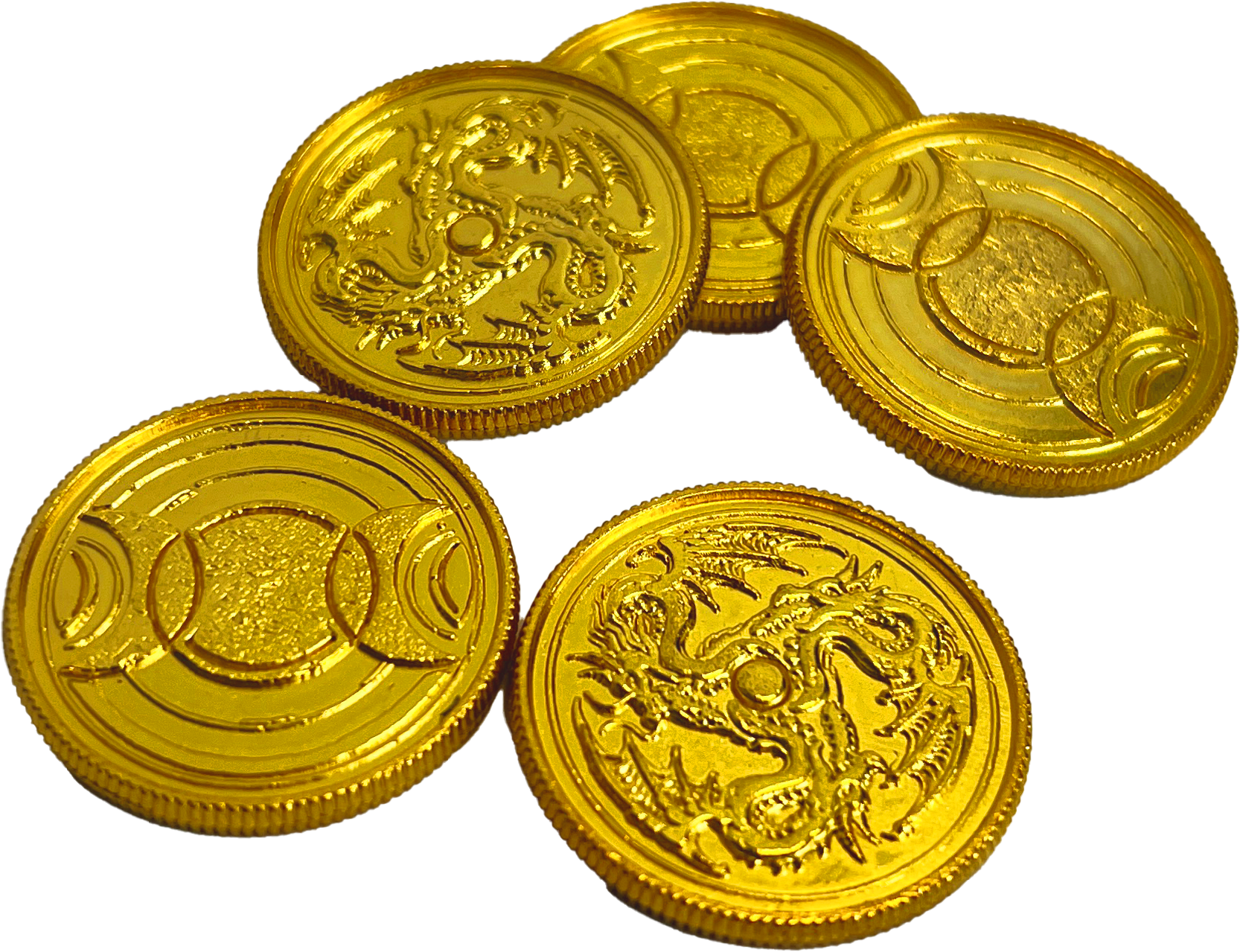 Midgard - Legenden von Damatu: Schicksalsmünzen (5er Set, gold)