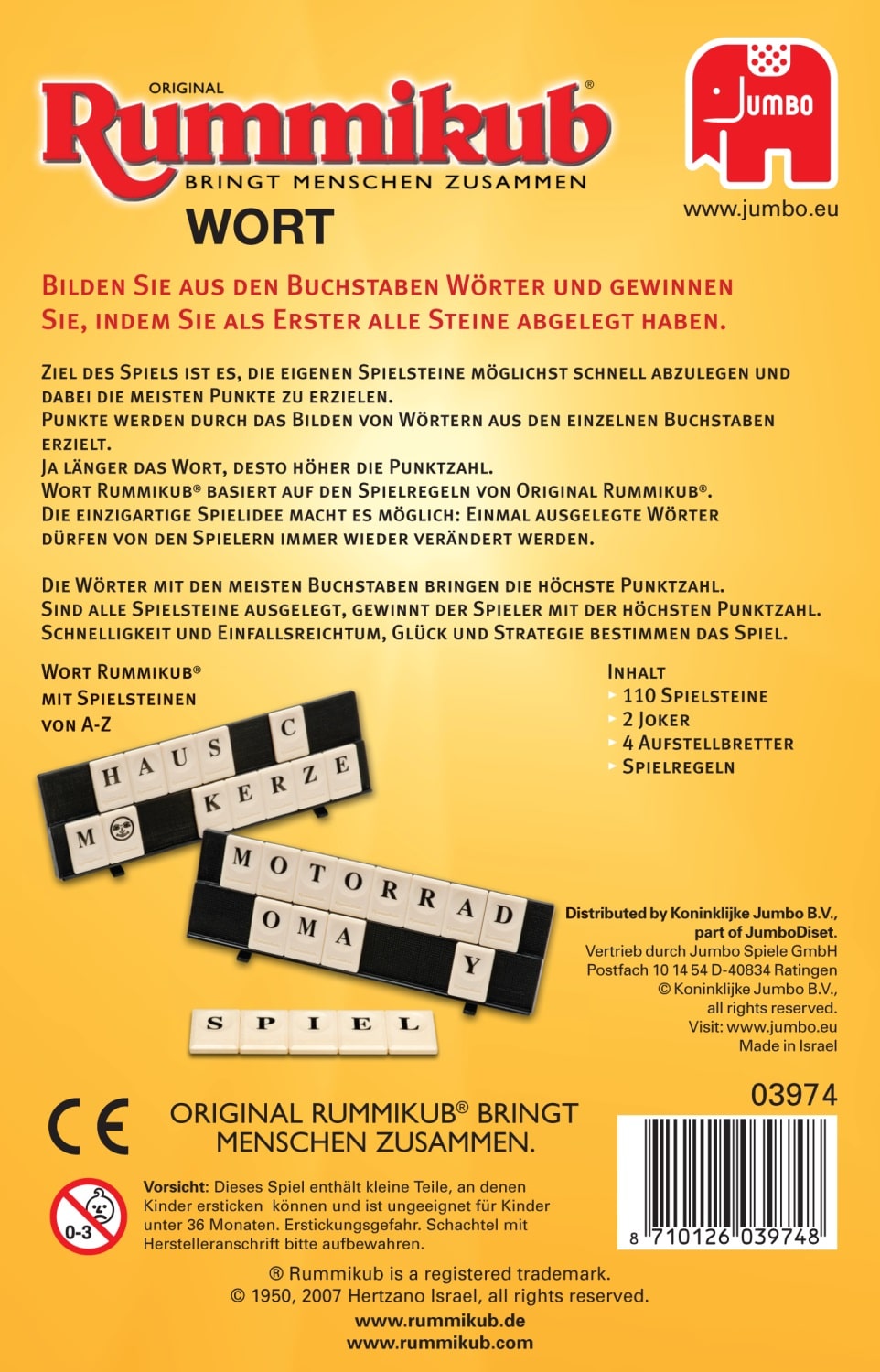 Original Rummikub Wort – Kompakt in Metalldose