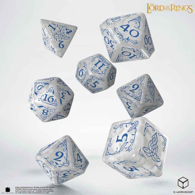 The Lord of the Rings: Rivendell Dice Set - Stone