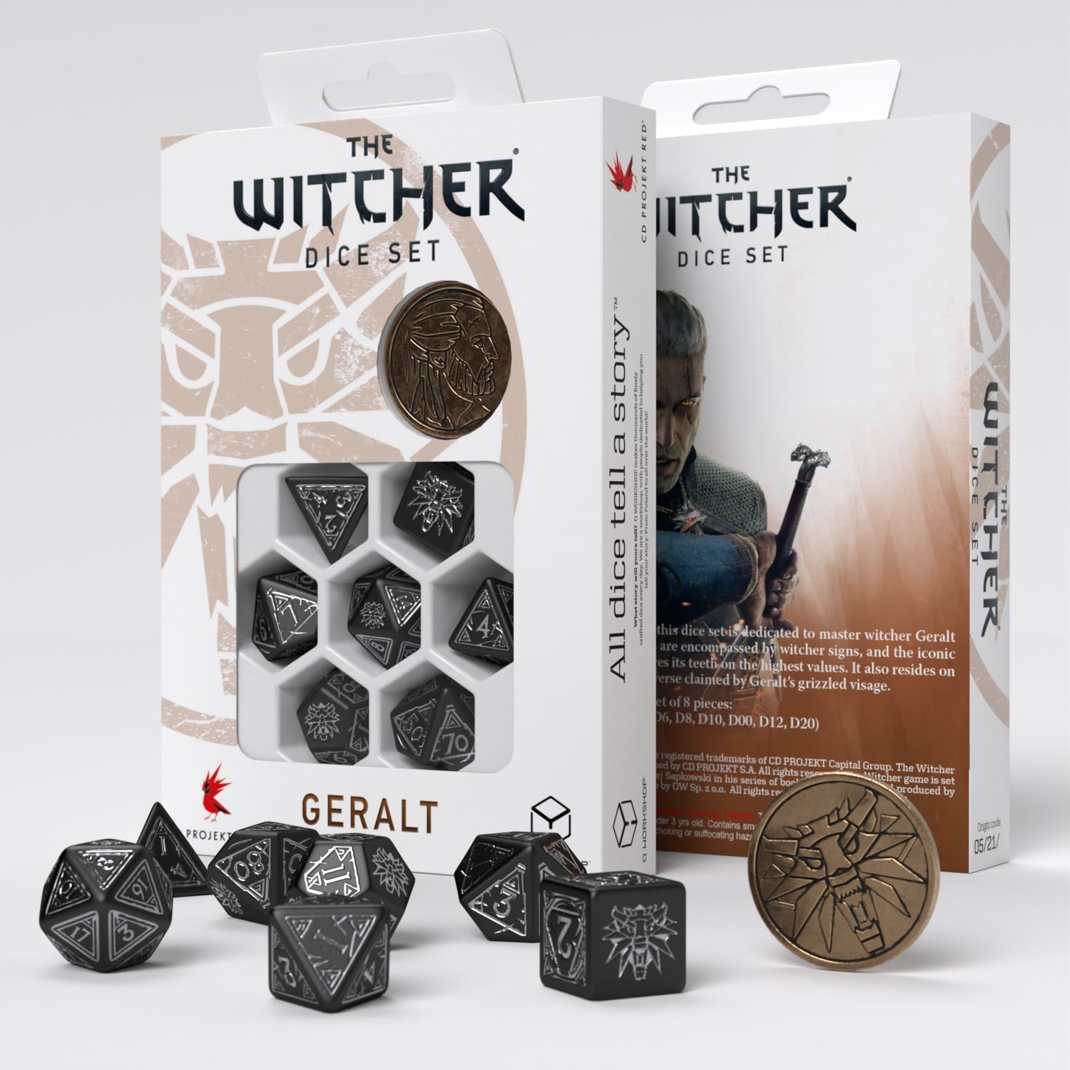The Witcher Dice Set: Geralt – Silver Sword (7)