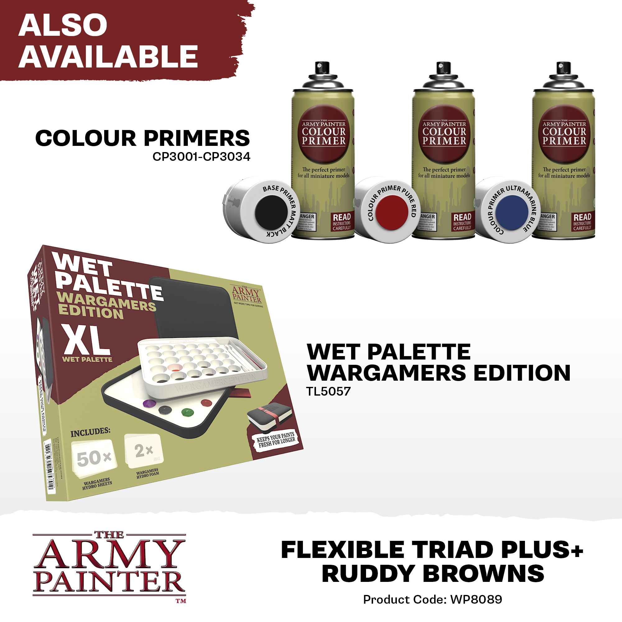 Army Painter – Ruddy Browns Flexible Triad Plus