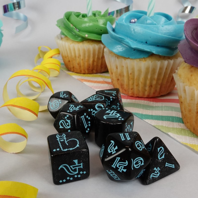 Q-Workshop 20 Years: Llama Dice Set (8)