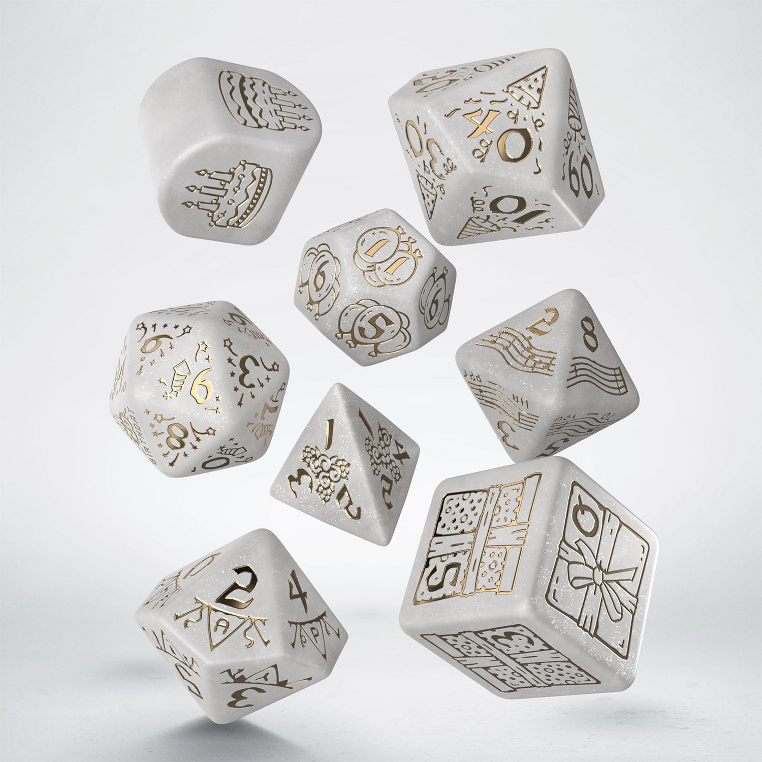 Q WORKSHOP 20 years – Happy Birthday Dice Set (8)